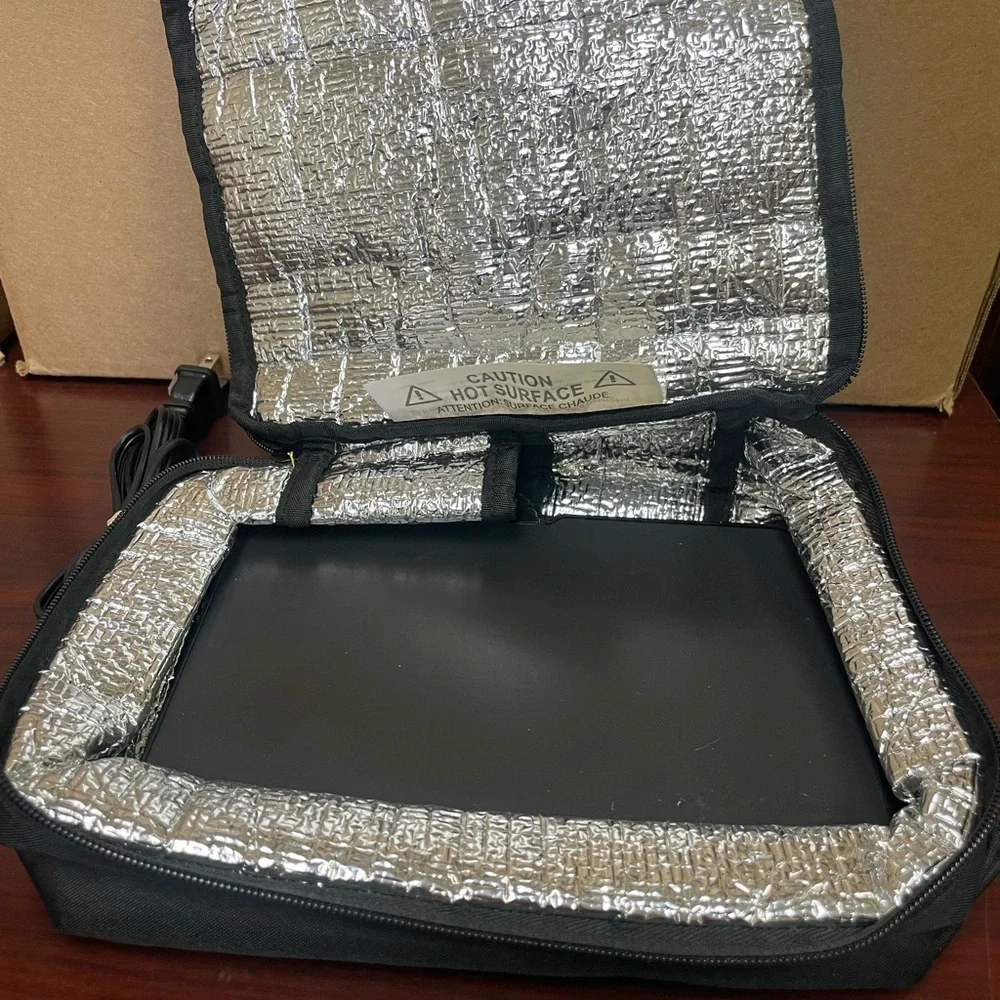 HOTLOGIC Mini Portable Electric Lunch Box Food Heater Warmer - BLACK - Picture 2 of 7